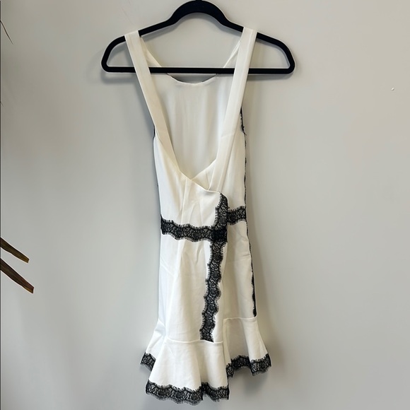 Revolve NBD Sz Large Gracious Laces Halter Fit and Flare Mini Dress - Picture 4 of 16